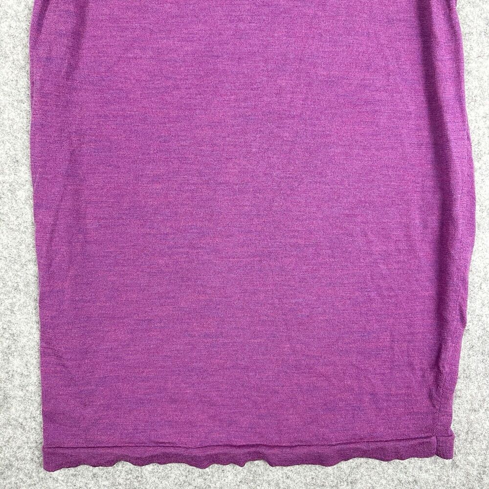 Eileen Fisher Knit Tank Top Women M Purple Merino Wool Italian Yarn Quiet Luxury - Picture 3 of 11